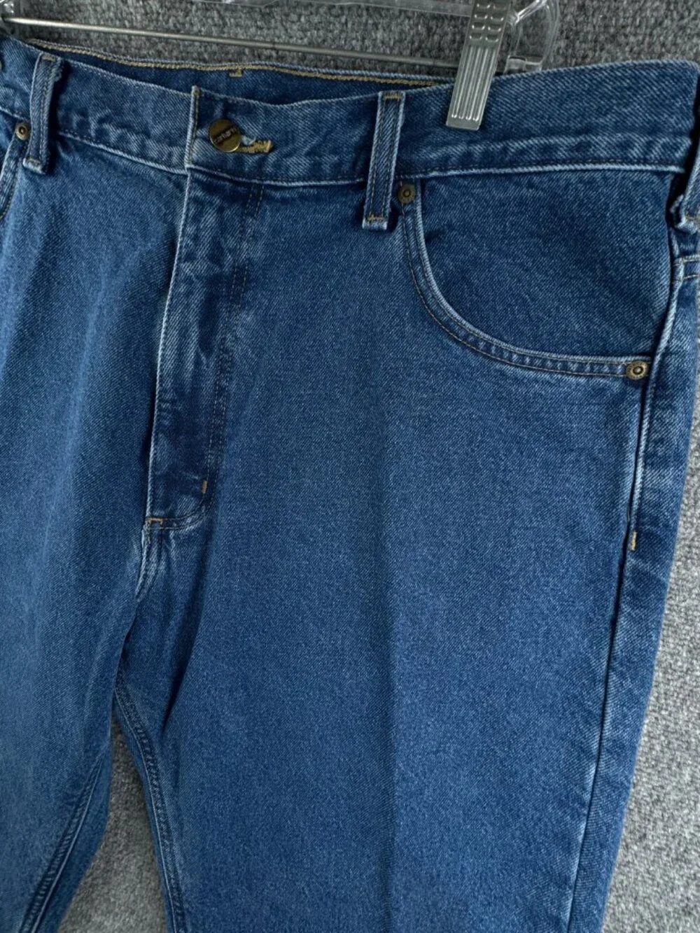 Carhartt B172 DST Jeans Flannel Lined Relaxed Fit Blue Cotton Denim ACTL 39x30